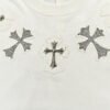 baa0602e CHROME HEARTS CROSS PATCH COLLAR T-SHIRT WHITE