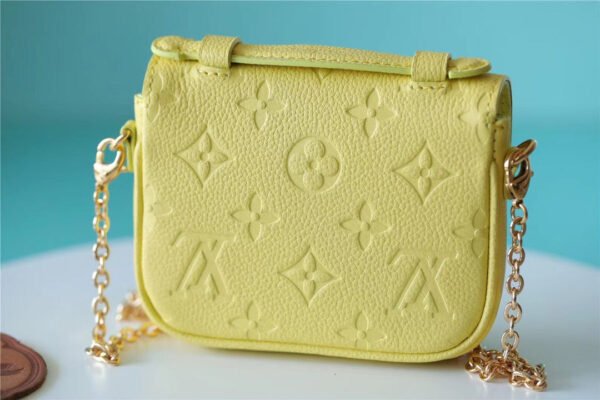 LV Micro Metis Monogram Empreinte Yellow For Women, Women¡¯s Handbags, Shoulder And Crossbody Bags 5.5in/14cm LV M81407