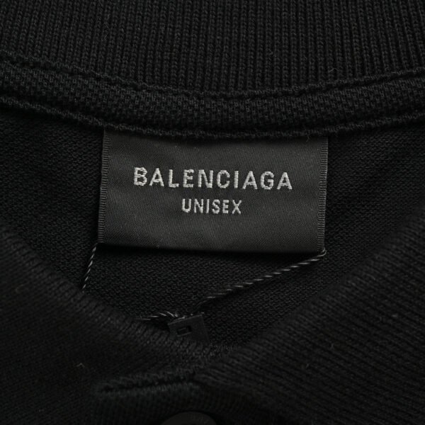 balenciaga-bb-logo-black-polo-shirt-241635 Balenciaga BB Logo Black Polo Shirt