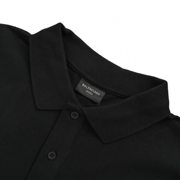 balenciaga-bb-logo-black-polo-shirt-308106 Balenciaga BB Logo Black Polo Shirt