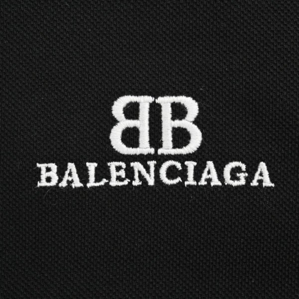 balenciaga-bb-logo-black-polo-shirt-612917 Balenciaga BB Logo Black Polo Shirt