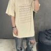 Balenciaga Beige T-Shirt with Musical Notes