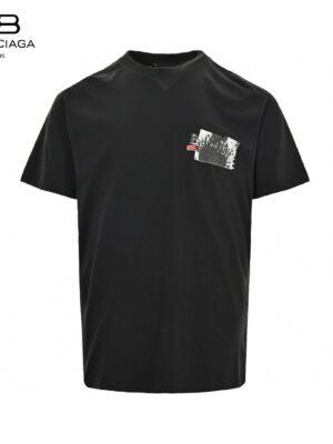 Balenciaga Black Graphic T-Shirt