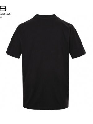 Balenciaga Black T-Shirt with Label Detail