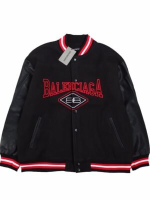 Balenciaga Black Varsity Jacket