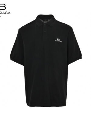 Balenciaga Classic Logo Polo Shirt (Black)