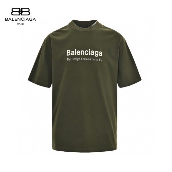 balenciaga-design-team-t-shirt-olive-green-110682 Balenciaga Design Team T-Shirt (Olive Green)