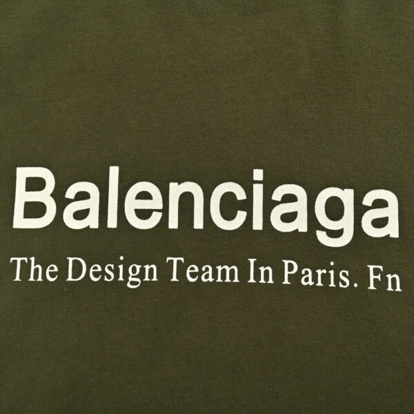 balenciaga-design-team-t-shirt-olive-green-438491 Balenciaga Design Team T-Shirt (Olive Green)