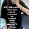 BALENCIAGA DESIGNER NAMES T-SHIRT BLACK