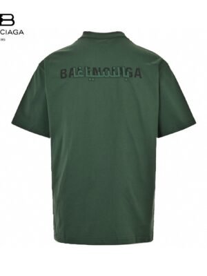 Balenciaga Distorted Logo T-Shirt (Green)