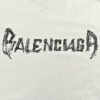 balenciaga-distressed-logo-t-shirt-in-white-348217 Balenciaga Distressed Logo T-Shirt in White