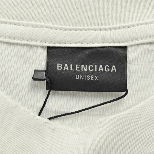 balenciaga-distressed-logo-t-shirt-in-white-816812 Balenciaga Distressed Logo T-Shirt in White