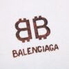 BALENCIAGA DOUBLE B LOGO T-SHIRT WHITE