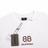 BALENCIAGA DOUBLE B LOGO T-SHIRT WHITE