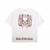 BALENCIAGA DOUBLE B LOGO T-SHIRT WHITE
