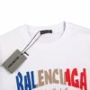 BALENCIAGA GRADIENT LOGO T-SHIRT WHITE
