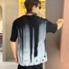 Balenciaga Gradient Stripe Black T-Shirt