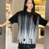 Balenciaga Gradient Stripe Black T-Shirt