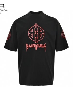 Balenciaga Graphic Logo T-Shirt (Black)