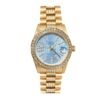 ROLEX DATEJUST DIAMOND IN GOLD WITH BLUE DIAL 31MM
