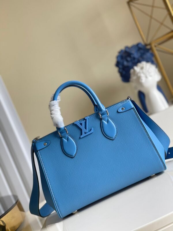 LV Grenelle Tote PM Epi Blue For Women, Women¡¯s Handbags, Shoulder And Crossbody Bags 10.6in/27cm LV