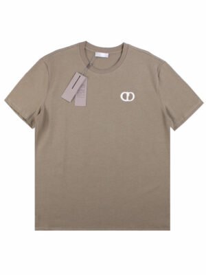 Dior Double D Logo T-Shirt (Khaki)