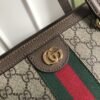 gg Ophidia gg Medium Tote Bag Beige/Ebony gg Supreme Canvas And Brown For Women 15in/38cm 631685 96IWB 8745
