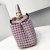 FI Peekaboo Mini Purple Braided Bag For Woman 18cm/7in