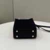 FI Mini Sunshine Shopper Black Bag For Woman 18cm/7in
