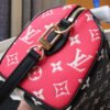 LV Speedy Bandouli¨¨re 20 Monogram Empreinte Black/White/Pink For Women, WoHandbags 8.1in/21cm LV M46088