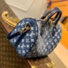 LV Speedy Bandouliere 25 Monogram Denim Jacquard Navy Blue For Women, WoHandbags 9.8in/25cm LV M59609