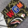 BAPE GREEN CAMO FULL ZIP HOODIE GREY