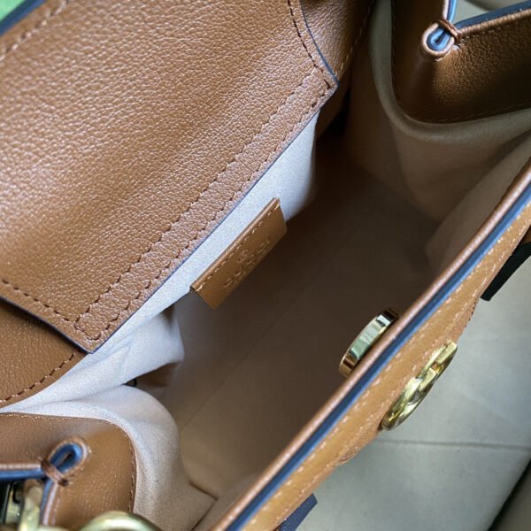 gg Diana Mini Tote Bag Brown For Women  8in/20cm gg 702732 U3ZDT 2185