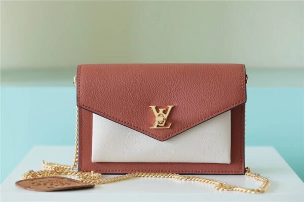 LV Mylockme Chain Pochette Brown / Quartz White For Women,  Shoulder and Crossbody Bags 7.5in/19cm LV?