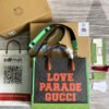 gg Love Parade gg Tote Bag Green For Women, Women’s Bags 12.2in/31cm gg