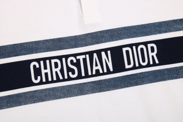 c12240b1 Christian Dior "Striped Logo" Polo Shirt