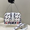 FI x FILA Mania Beaded Baguette Multicolour Bag For Woman 26cm/10in