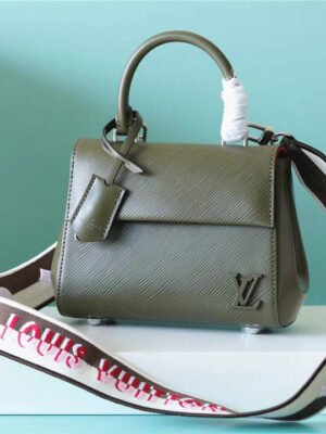 LV Cluny Mini Epi Green For Women,  Shoulder And Crossbody Bags 20cm/7.9in LV?