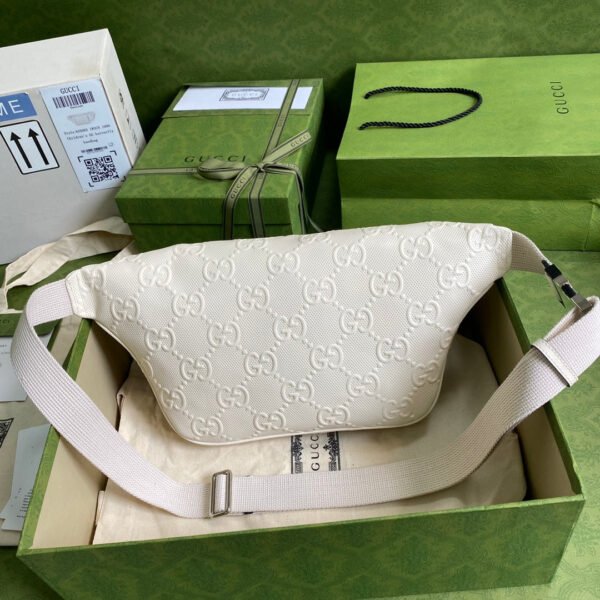 gg Embossed Belt Bag White gg Embossed For Men? 11in/28cm gg