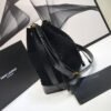 YSSL All-Over Monogram Bucket Bag Black For Women 10.5in/27cm YSL?