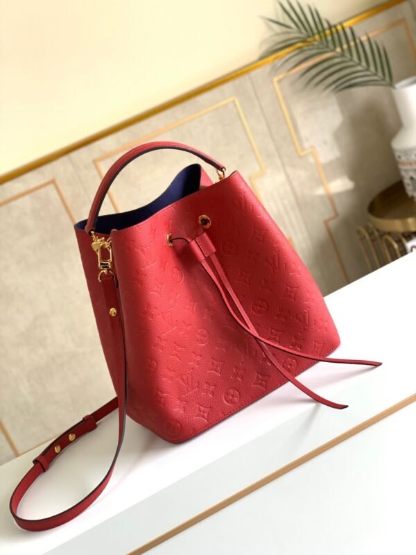 LV NeoNoe MM Bucket Bag Monogram Empreinte Red For Women, Women¡¯s Bags, Shoulder Bags 10.2in/26cm LV