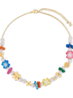 18K Louis Surfin' Flower Necklace