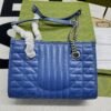 gg Marmont Medium Matelasse Tote Blue For Women, Women’s Bags 13.6in/34cm gg ??675796 UM8BF 4340