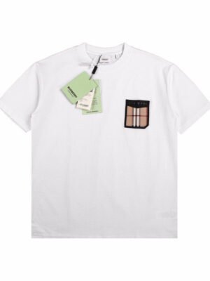 Burberry T-shirt with Check Pocket
