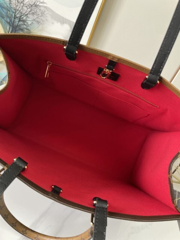 LV OnTheGo GM Tote Bag Monogram And Monogram Reverse Canvas For Women, Women¡¯s Handbags 16.1in/41cm LV M44576