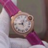 REPLICA  BALLON BLEU 36MM ROSE GOLD V9 FACTORY SILVER DIAL