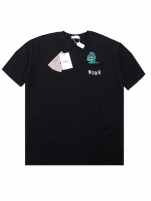 Dior Embroidered Lizard T-Shirt - Black