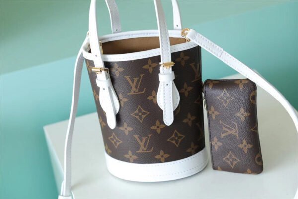 c7bf32ca LV Nano Bucket Bag Monogram For Women Brown 6.7in/17cm LV M81489
