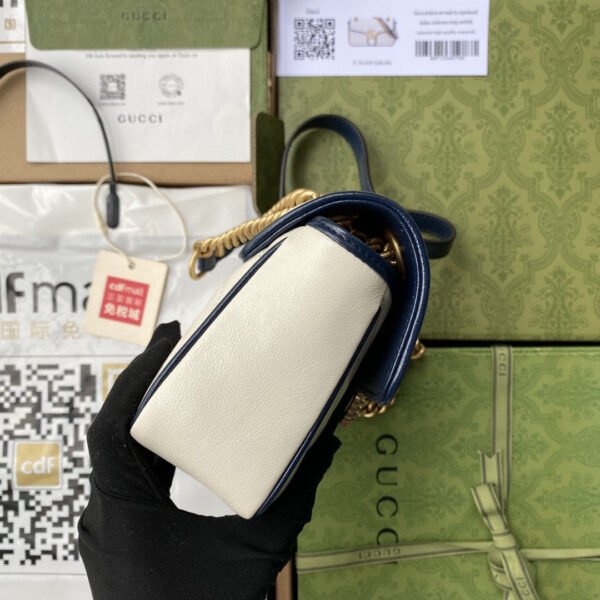 gg Marmont Matelass¨¦ Mini Bag  White For Women 9in/22cm gg