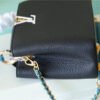 LV Capucines BB Taurillon Black/Blue For Women, Women’s Bags, Shoulder And Crossbody Bags 10.6in/27cm LV